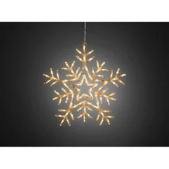 KONSTSMIDE Acryl-Schneeflocke Mit Leds, Fur Den Ausenbereich, 58 Cm