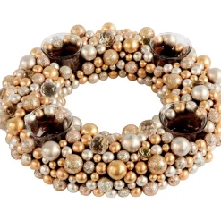 Käthe Wohlfahrt Adventskranz Aus Kugeln, Gold