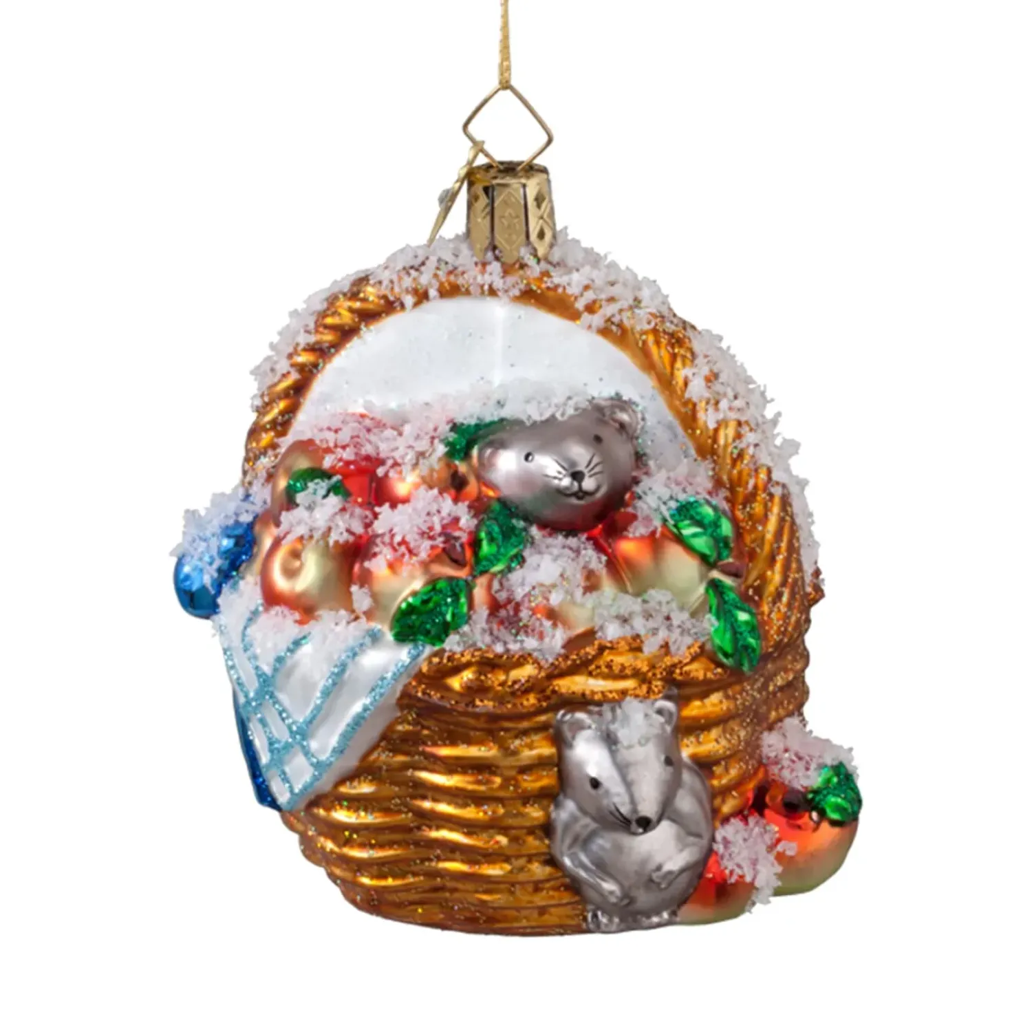 Poesie in Glas Apfelkorb