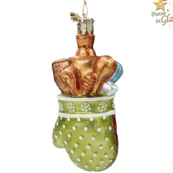 Poesie in Glas Backhandschuh Mit Utensilien