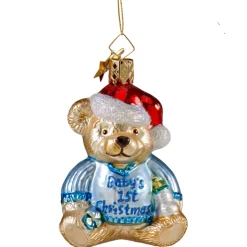 Poesie in Glas Bar "Baby'S 1St Christmas" (Blau)