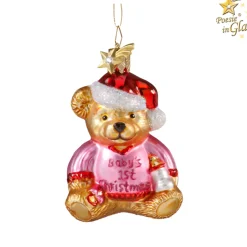 Poesie in Glas Bar "Baby'S 1St Christmas" (Rosa)