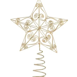 Käthe Wohlfahrt Baumspitze Filigraner Stern, Gold