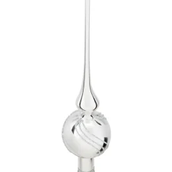 Käthe Wohlfahrt Baumspitze Silber Mit Glitterdekor