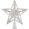Käthe Wohlfahrt Baumspitze Stern Mit Glimmer, Silber