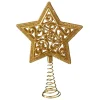 Käthe Wohlfahrt Baumspitze Stern Mit Glimmer, Gold