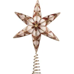 Käthe Wohlfahrt Baumspitze Stern Mit Roten Ornamenten