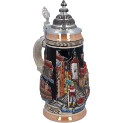 Käthe Wohlfahrt Bierkrug Mit Zinndeckel 