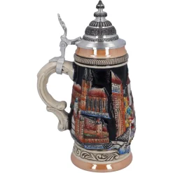 Käthe Wohlfahrt Bierkrug Mit Zinndeckel 