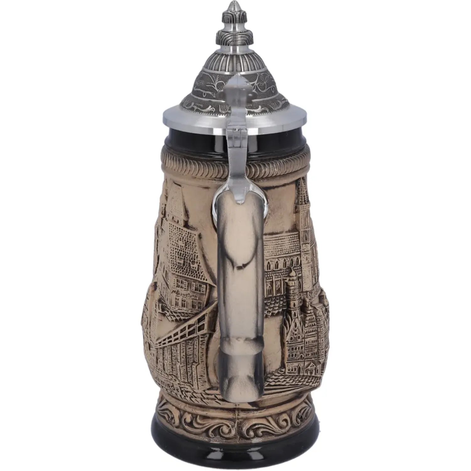 Käthe Wohlfahrt Bierkrug Mit Zinndeckel "Rothenburg", 0,25 Liter