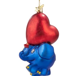 Poesie in Glas Der Elefant Mit Herzluftballon