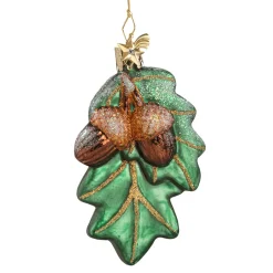 Poesie in Glas Eicheln Mit Eichenblatt