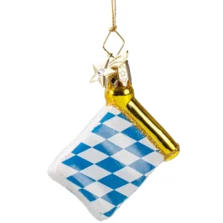 Poesie in Glas Flagge Bayern