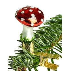 Poesie in Glas Fliegenpilz Mit Clip, Klein (3,5 Cm)