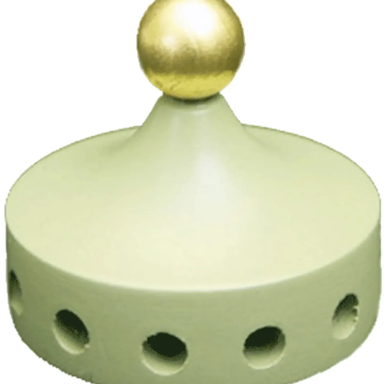 KWO Flugelnabe Aus Holz Fur Pyramiden, Lackiert, Lindgrun