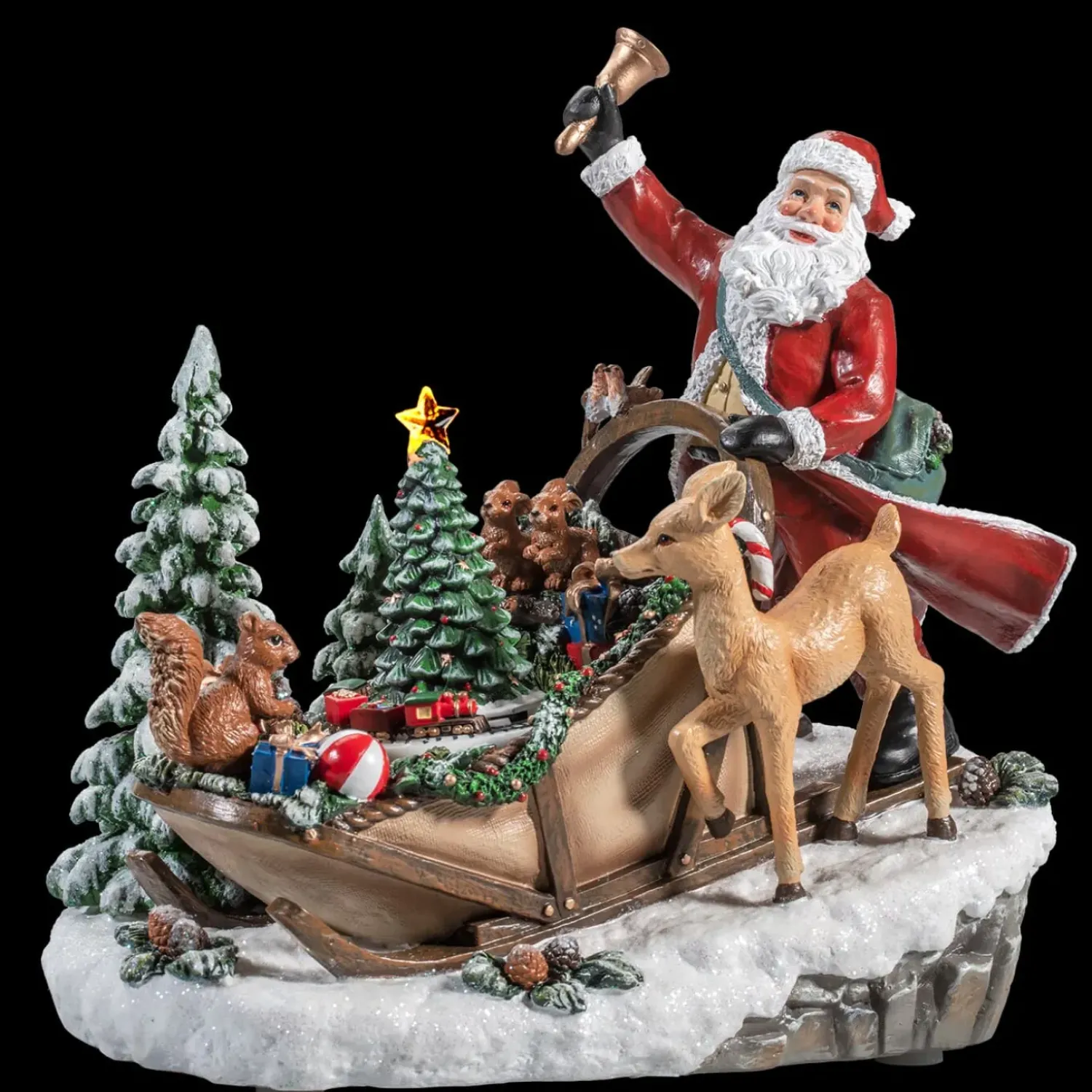 Käthe Wohlfahrt Geschenkeschlitten Mit Tieren, Spieldose