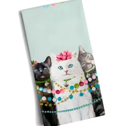 Käthe Wohlfahrt Geschirrtuch Festliche Katzen