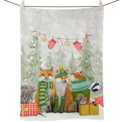 Käthe Wohlfahrt Geschirrtuch Fuchse Im Wald