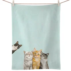 Käthe Wohlfahrt Geschirrtuch "Katzenfreunde"