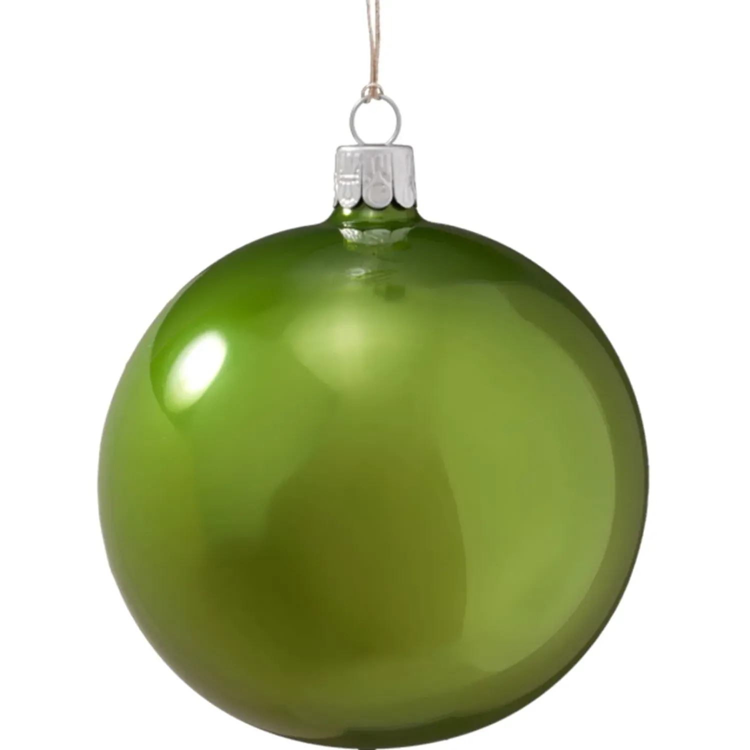 Käthe Wohlfahrt Glaskugel Opal Grun, 10 Cm