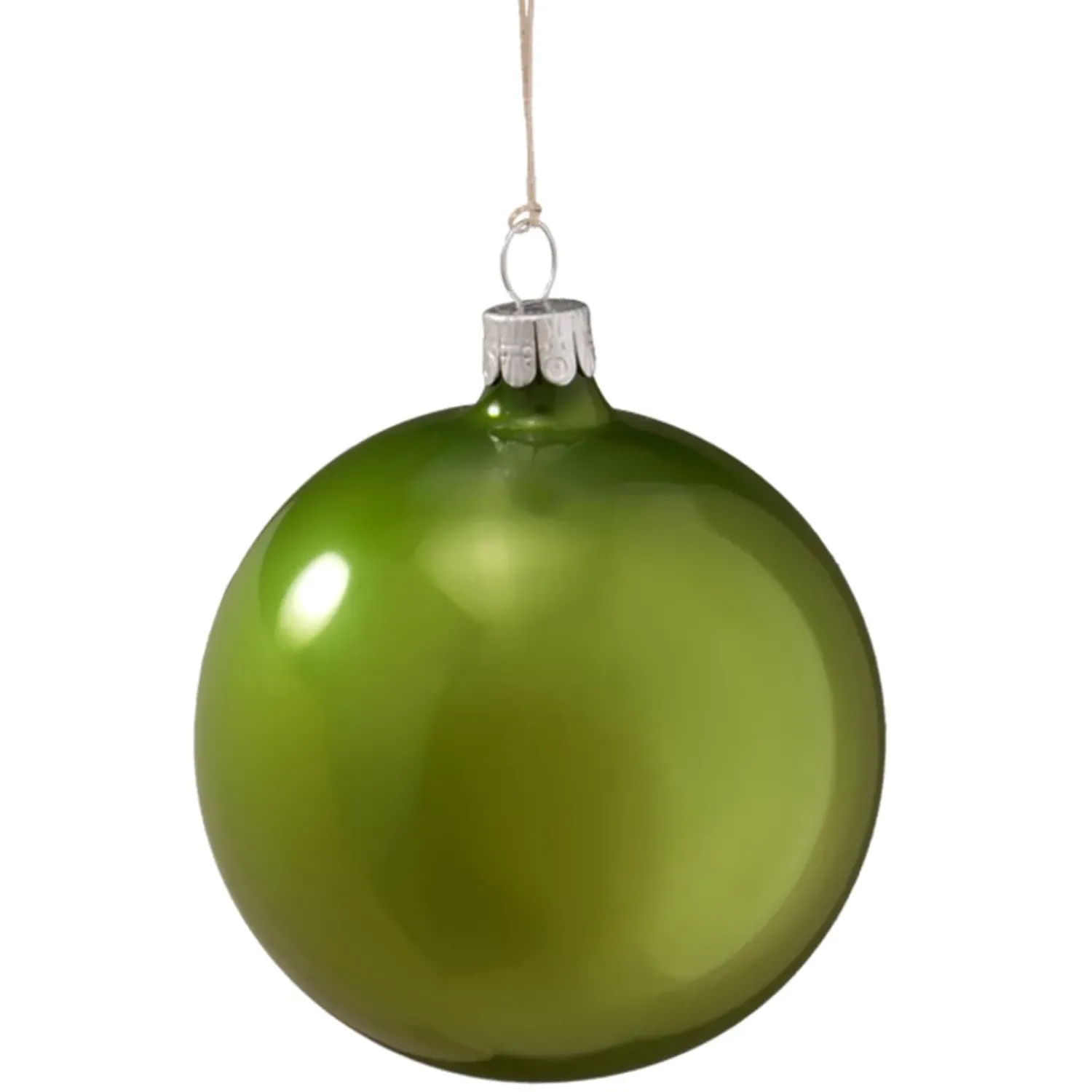 Käthe Wohlfahrt Glaskugel Opal Grun, 8 Cm