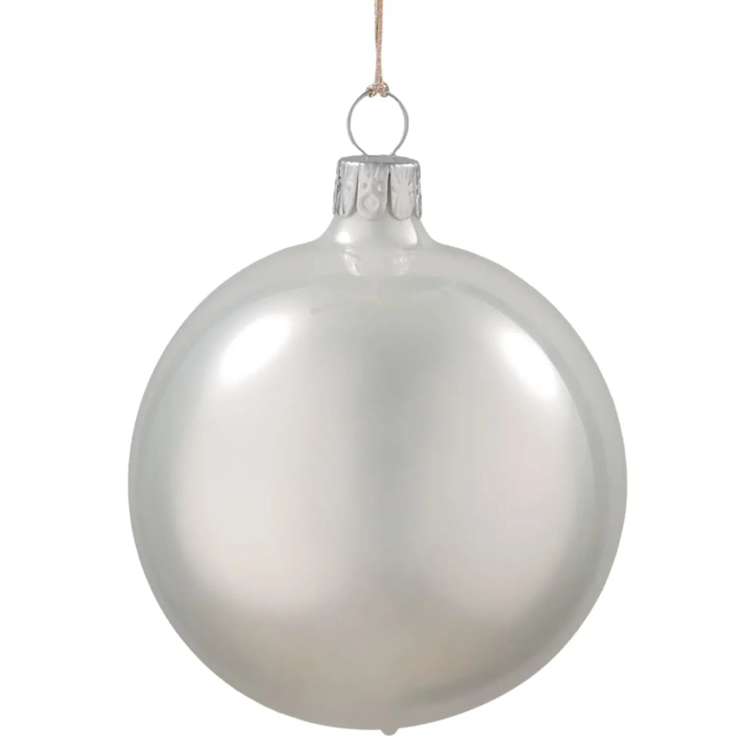 Käthe Wohlfahrt Glaskugel Weis, 7 Cm