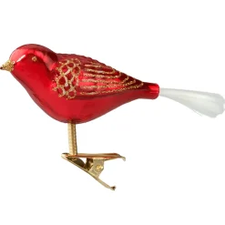 Poesie in Glas Glasvogel Rot