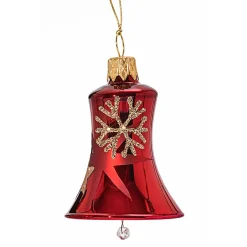 Käthe Wohlfahrt Glocke Rot Mit Goldenen Sternen Und Flocken