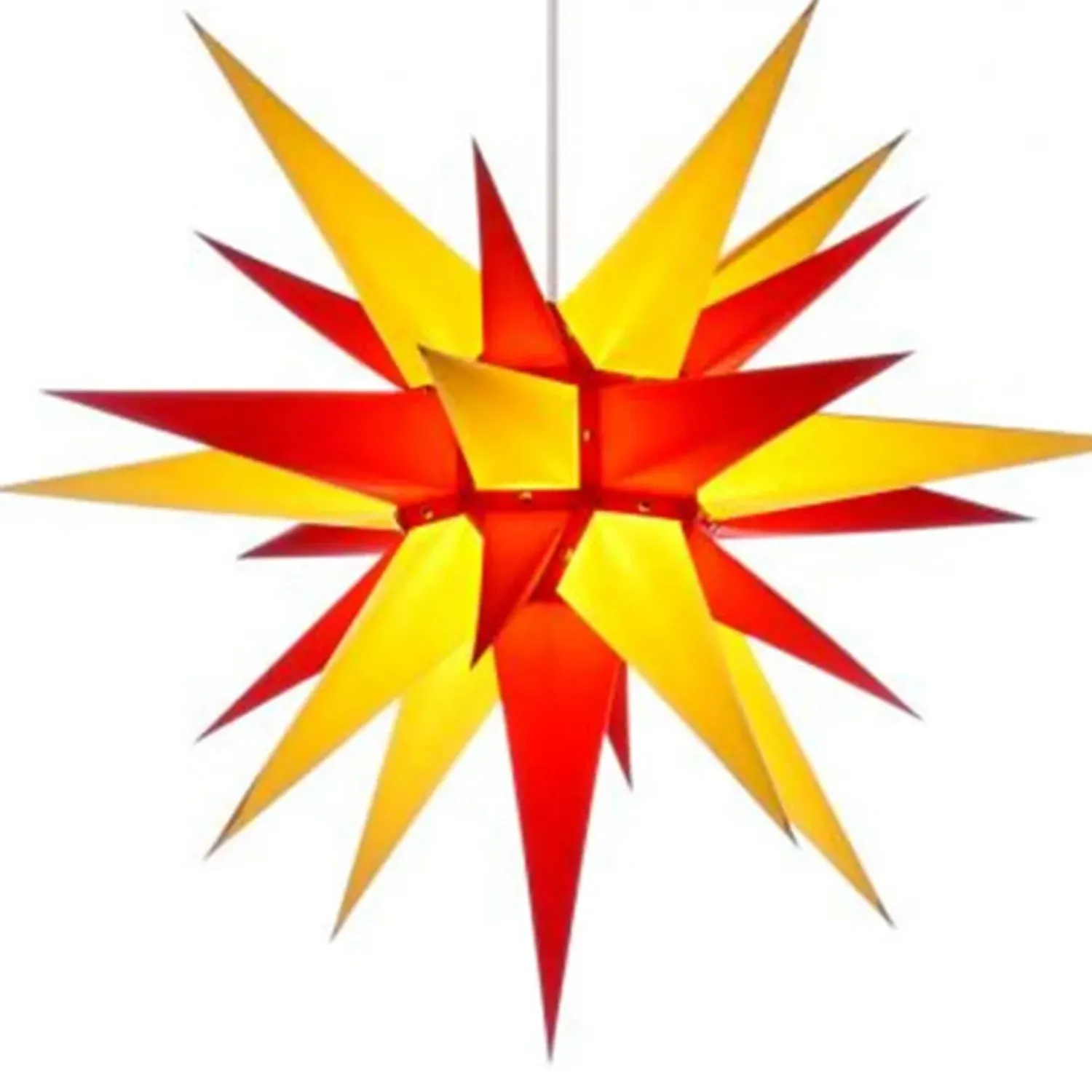 Herrnhuter Sterne Herrnhuter Papierstern, Rot/Gelb, 60Cm
