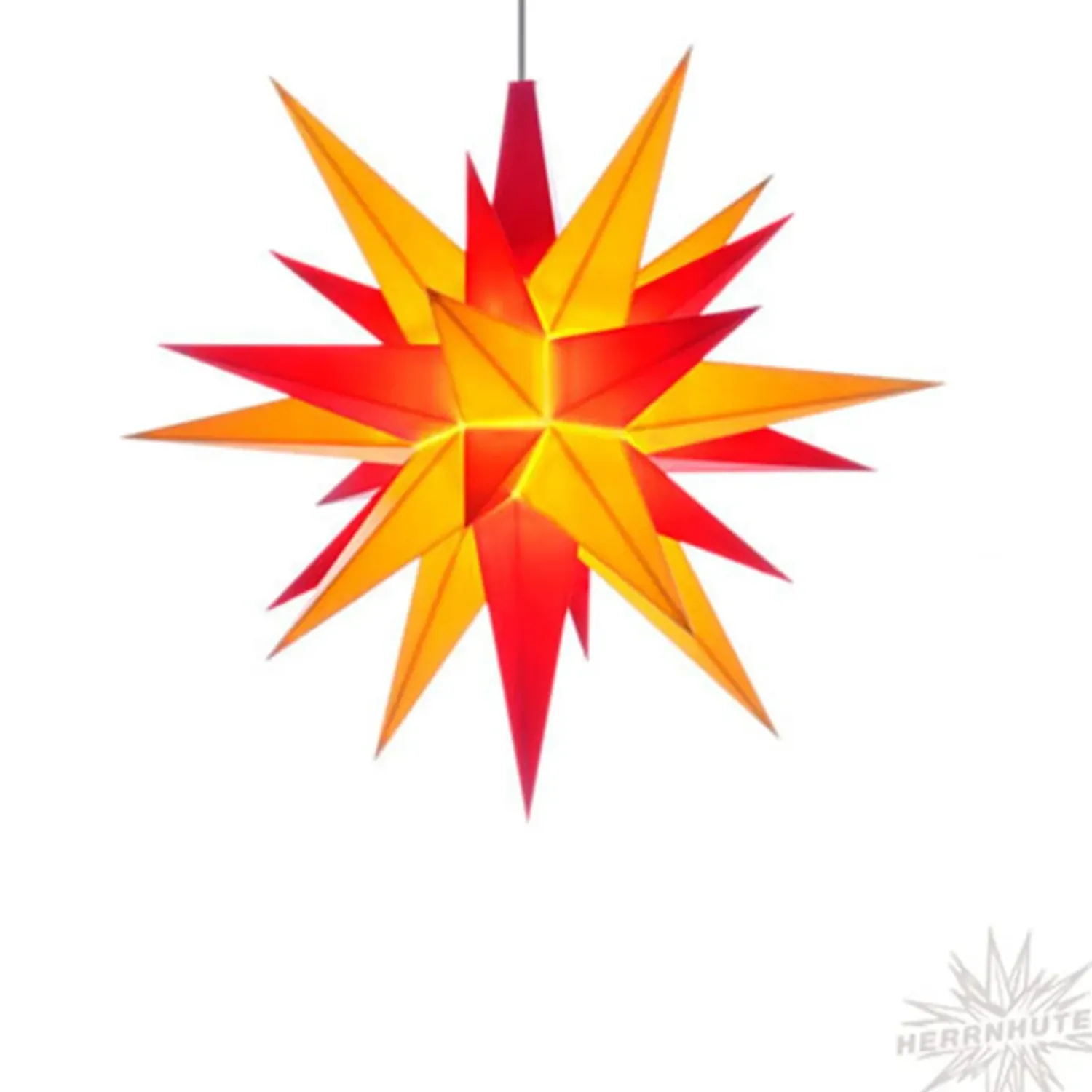 Herrnhuter Sterne Herrnhuter Stern Rot/Gelb, 40Cm, Papier