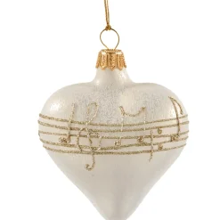 Käthe Wohlfahrt Herz Cremefarben Mit Notenband