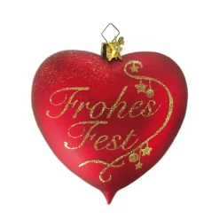 Poesie in Glas Herz "Frohes Fest"