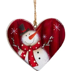 Käthe Wohlfahrt Herz "Schneemann Mit Zylinder"