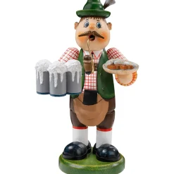 Käthes Original Holzknoddl "Bayrischer Gastwirt", Rauchermannchen