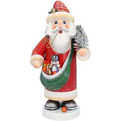 Käthes Original Holzknoddl "Nostalgischer Weihnachtsmann", Rauchermannchen