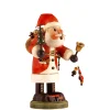 Käthes Original Holzknoddl "Weihnachtsmann Mit Glocke", Rauchermannchen