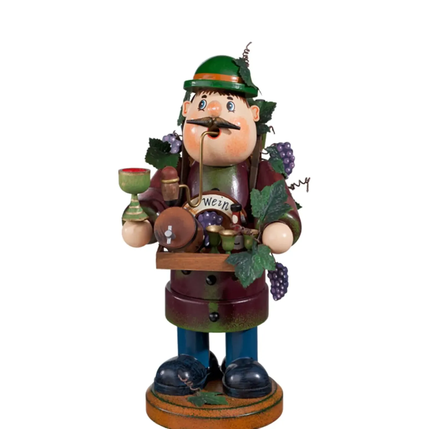 Käthes Original Holzknoddl "Weinhandler", Rauchermannchen