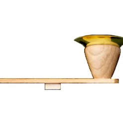 Richard Glässer Kerzenhalter, L/H 95/31 Mm