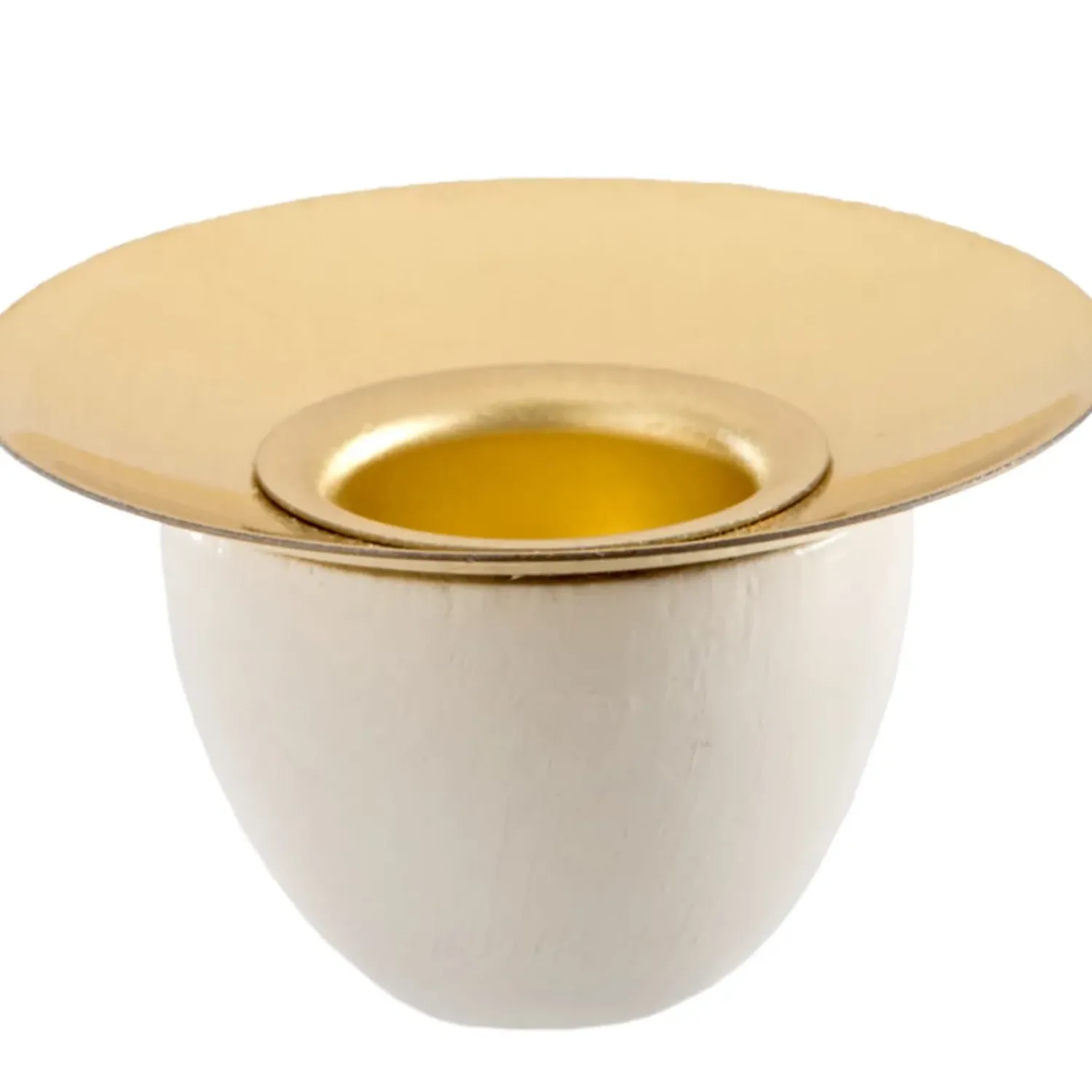 Richard Glässer Kerzenhalter, Weis, R 38 Mm, H 20 Mm