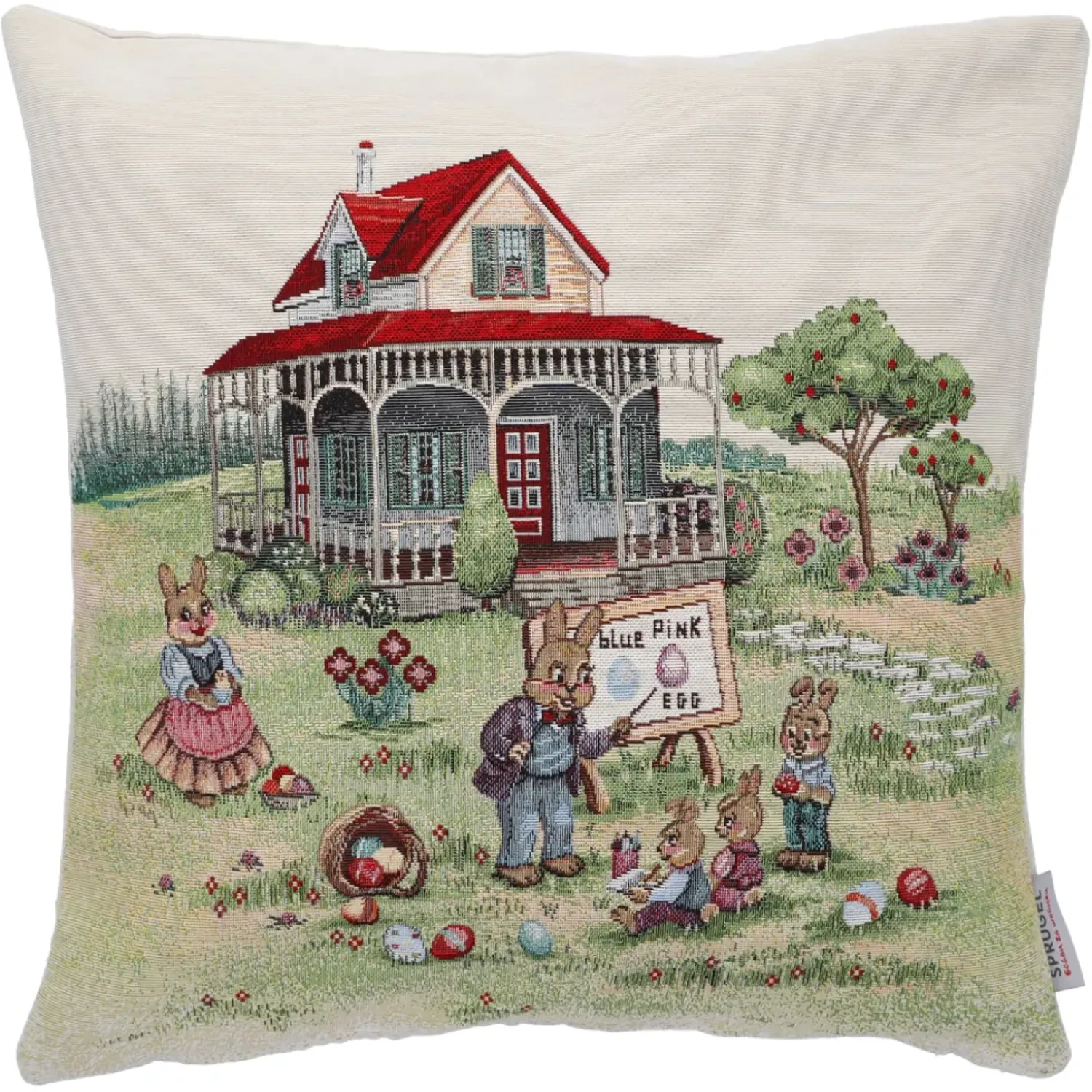 Käthe Wohlfahrt Kissenhulle "Haschenschule"