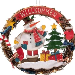 Käthe Wohlfahrt Kranz "Schneemanns Bescherung"