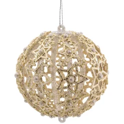 Käthe Wohlfahrt Kugel Mit Filigranen Sternen, Gold