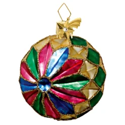 Poesie in Glas Kugel Mit Sterndesign