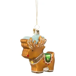 Poesie in Glas Lebkuchen-Rentier