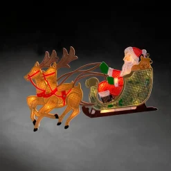 KONSTSMIDE Led Fensterbild "Weihnachtsmann Im Schlitten"