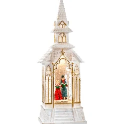 KONSTSMIDE Led Schneelaterne "Kirche", 33 Cm