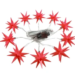 Käthe Wohlfahrt Led Sternenkette Mit 10 Sternen, Rot