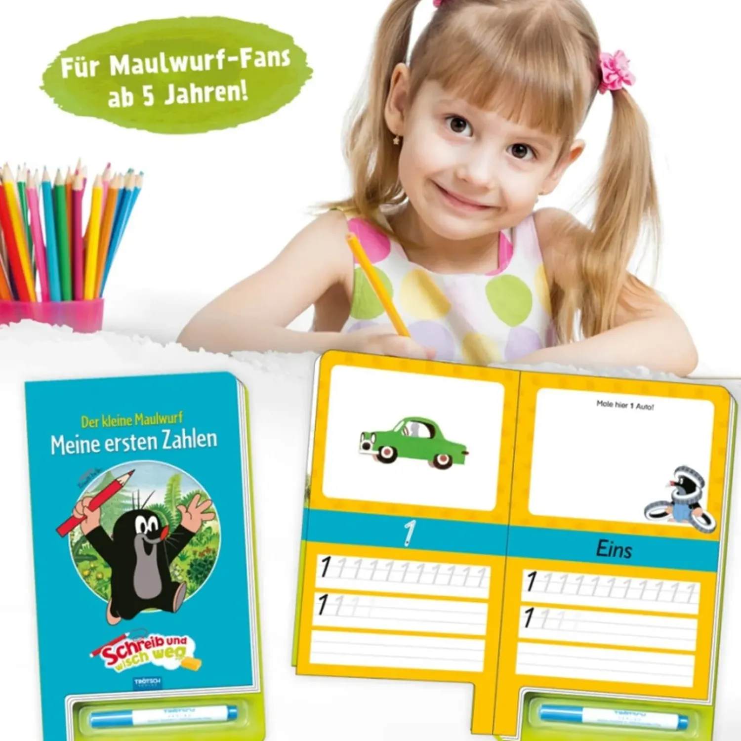 Trötsch Verlag Lernheft "Meine Ersten Zahlen - Der Kleine Maulwurf"