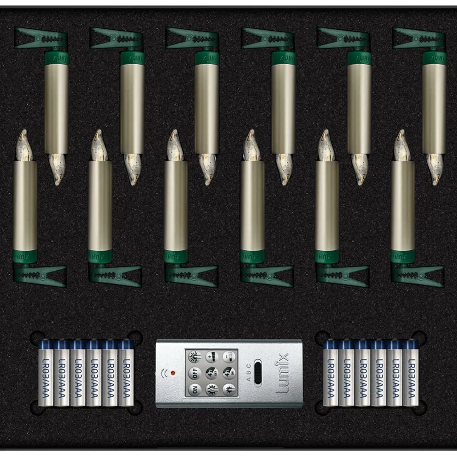 Krinner Lumix Superlight Mini 12 Kerzen Basis Set In Cashmere