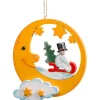 Käthes Original Mond Mit Schneemann Auf Schlitten